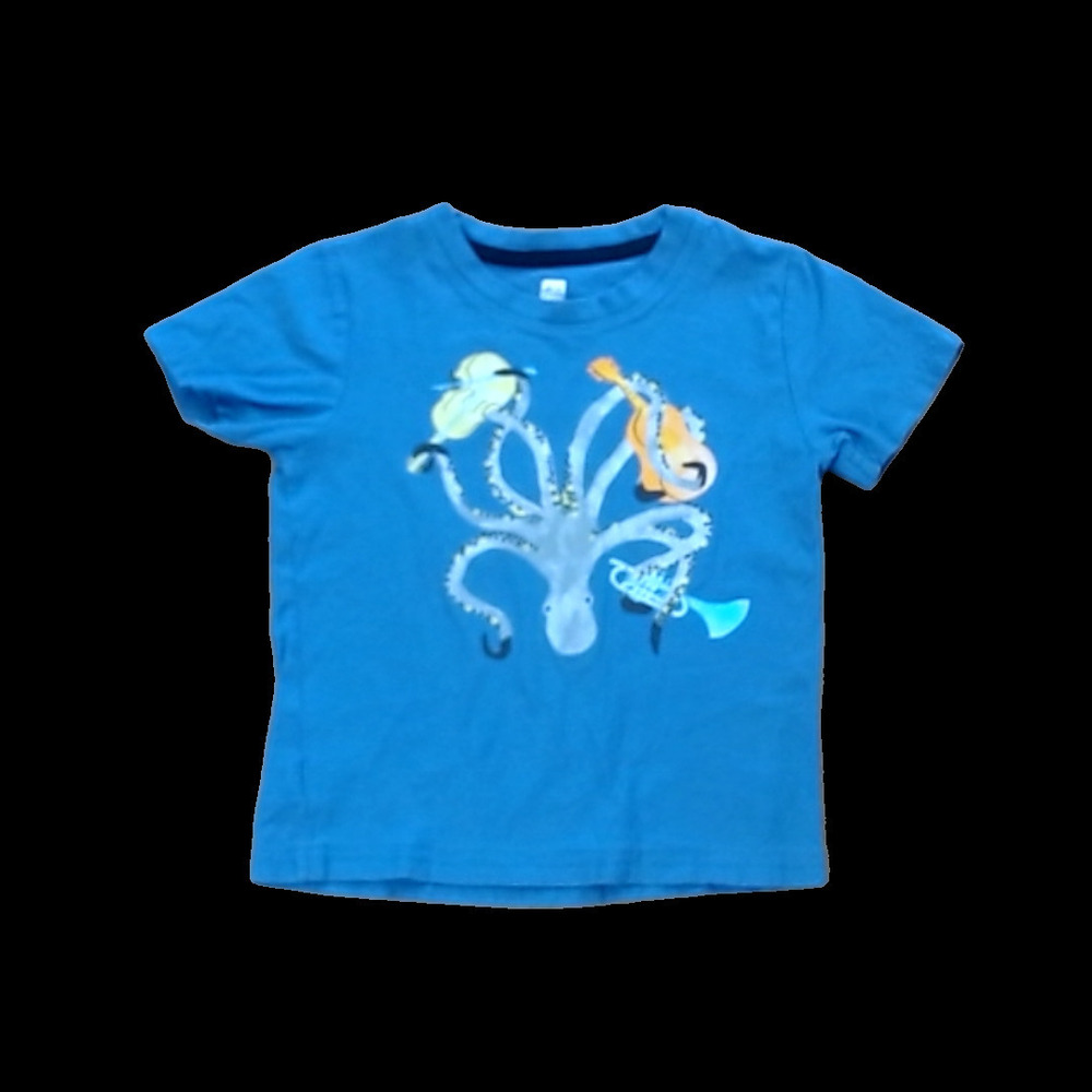 Tea Collection Boys Pale Navy | Sea Creatures Shirt size: 4T